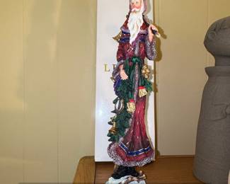 Lenox Minstrel Santa Pencil Santa Figurine