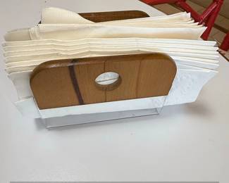 Wooden Napkin Holder with Acrylic Base and Cutout Handle