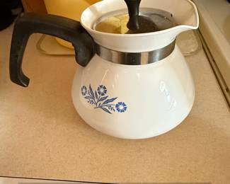 CorningWare Blue Cornflower Cup Coffee Pot