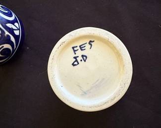 Blue and White Ceramic Trinket Box third image