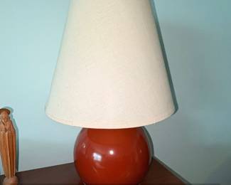MidCentury Modern Ceramic Globe Table Lamp