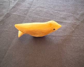 Carved Wooden Comfort Bird Figurine second image