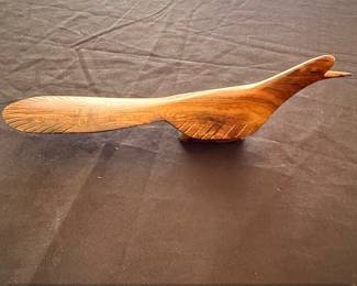 HandCarved Wooden Bird Letter Opener by Nora Molino Seri Indian second image