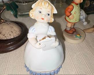 Lefton China Nurse with Clipboard Figurine KW
