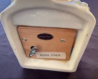 Global Art Born Free Porcelain Music Box with Birds fourth image