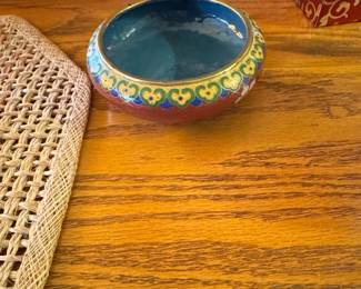 Cloisonn Enamel Bowl