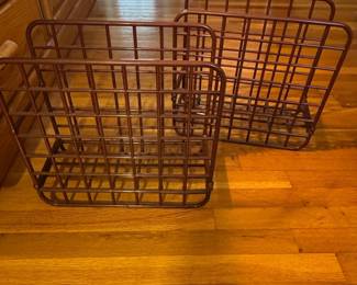 Vintage YAFFA Plastic Magazine Rack Set