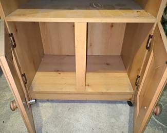 Pine Kitchen Island Cart second image