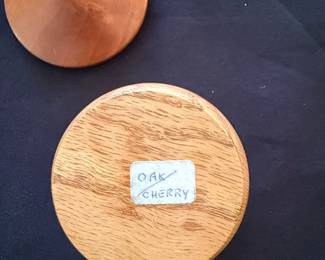 Hand Turned Oak and Cherry Lidded Box third image
