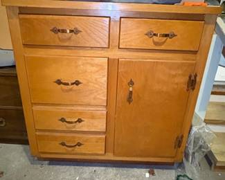 Vintage Oak Dry Sink or Washstand