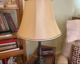 Bronze Finish Urn Table Lamp with Bell Shade