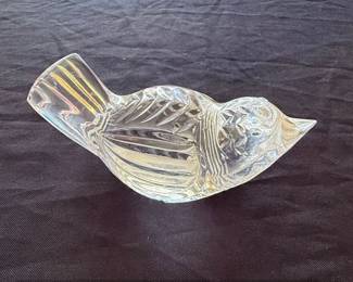 Waterford Crystal Alana Pattern Bird Paperweight