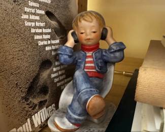 Goebel Todays Children Boy with Headphones Figurine by Gerhard Skrobek