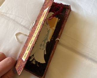 Vintage Chinese Paper Cutout Bookmarks Twelve Beauties of Jinling fourth image