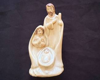Ceramic Holy Family Nativity Figurine
