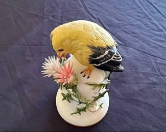 Franklin Mint The American Goldfinch Bell by Peter Barrett