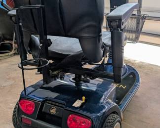 Golden electric scooter