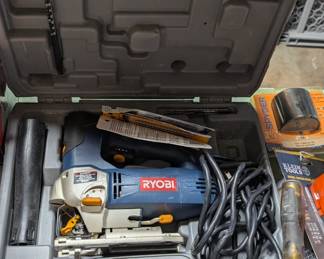Ryobi jigsaw in case