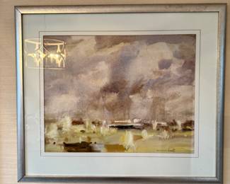 William Norman Gaunt original watercolor