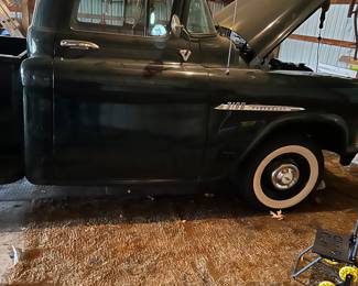 1955 Chevy 3100 series pick up truck 68,000 miles. New parts needs gas tank as it has a leak, but it runs great.