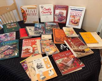 Assorted cookbooks