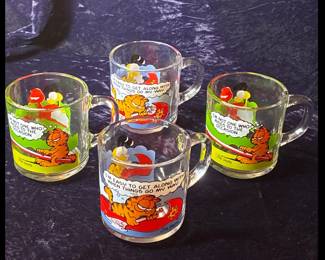 Collectible McDonalds Garfield mugs