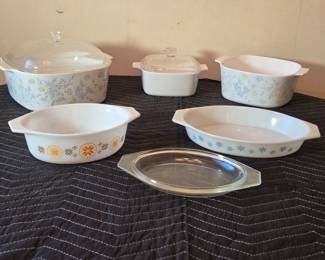 Vintage Pyrex and Corningware Oven Safe Cookware