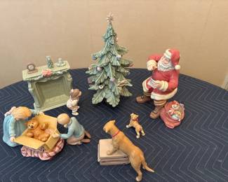 Porcelain Christmas Scene