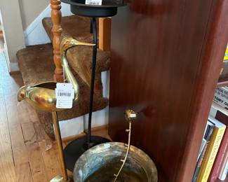 Brass Crane Stand