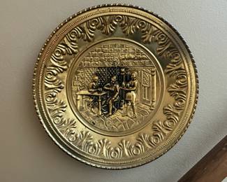 Vintage Brass Plate 