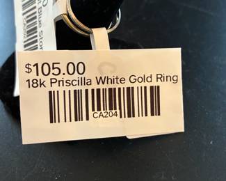 18k Priscilla White Gold Ring