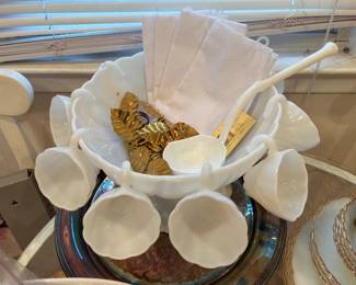 Vintage Punch Bowl Set 