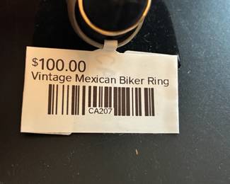 Vintage Mexican Biker Ring
