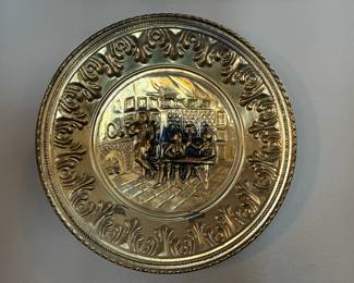 Vintage Brass Plate 