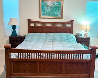 Master bed with remote controlled mattresses