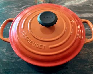 Le Creuset pots and pans