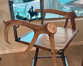 Antler barstools 