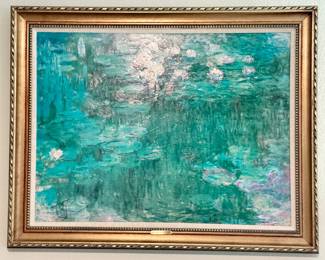 Lilly pad nature decor painting 