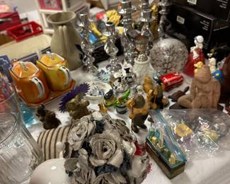 Candle sticks
Salt and pepper shakers