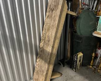 Outdoor decor, tools, andirons