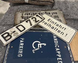 Enamel and metal signs