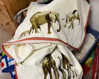 Pottery Barn Kids African safari bedspread