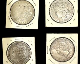 Morgan and Peace Silver Dollars 