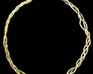 14KT Gold Triple Strand Bracelet 