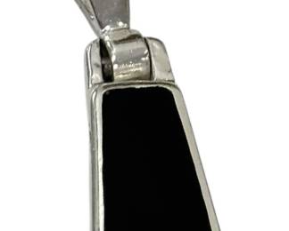 925 Sterling Onyx Pendant 