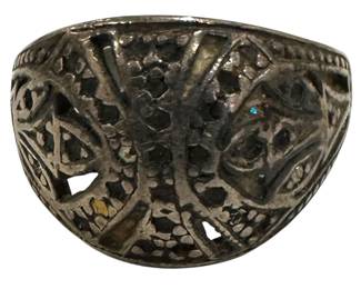 Sterling Silver Dome Ring 