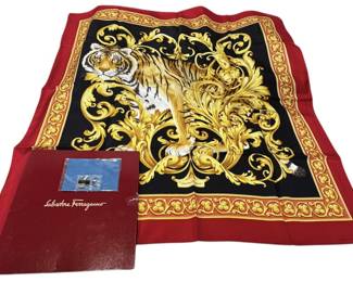 Salvatore Ferragamo 100 Silk Scarf 