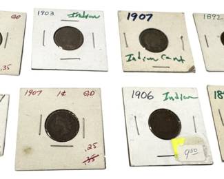Collection of Indian Head Pennies 