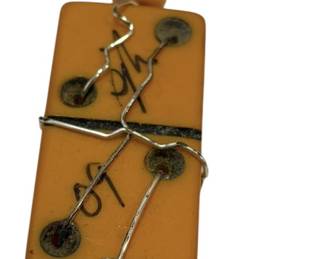 Signed Domino Pendant 