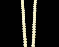 Vintage Carved Faux Ivory Necklace 